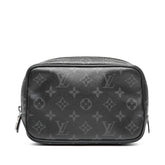 ルイ ヴィトン モノグラム エクリプス トゥルース トワレ PM ポーチ セカンドバッグ M43384 ブラック PVC メンズ LOUIS VUITTON 【中古】